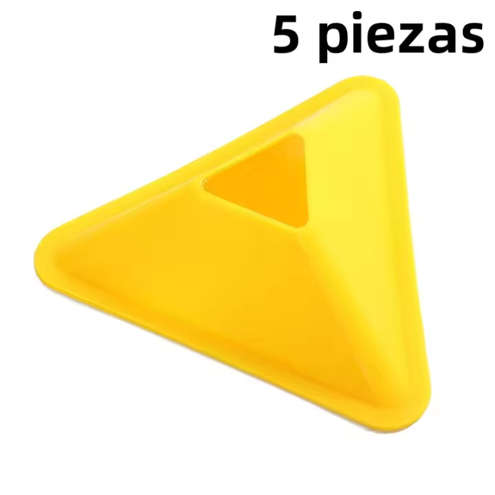 5PCS Conos De Entrenamiento De Fútbol Triángulos Para Práctica En Campo Deportivo Agilidad Equipamiento Portátil Para Niños Y Adultos - 1