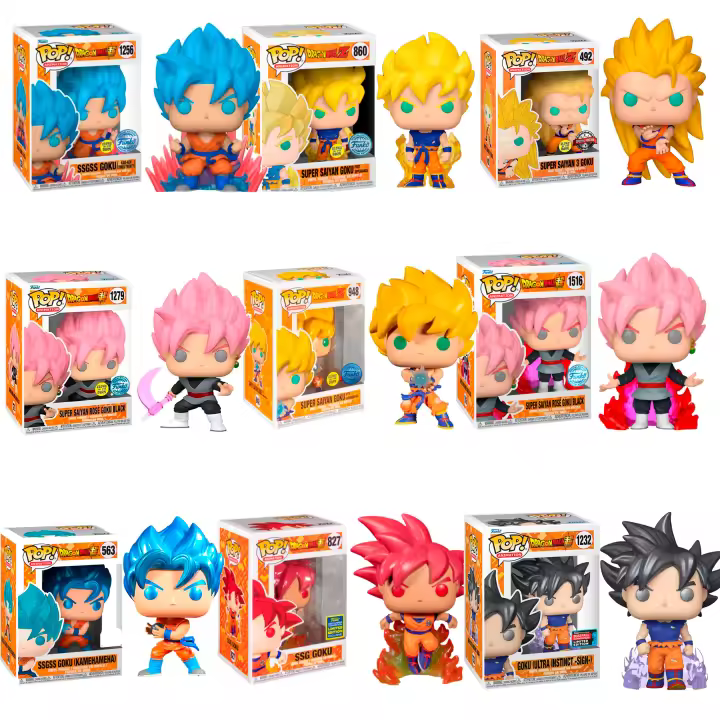 Funko Goku  first appearance  Super Saiyan Exclusivo GITD Glow in the dArk Ten times   Dragon ball Funko Pop  ultra instinct 1279 1256 860 492 1279 948  1516 563  827  1232  ELIGE - 1