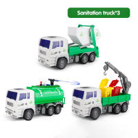 Juego De 4 Piezas Camiones De Construcción Y Limpieza De La Ciudad Para Niños Juguetes Educativos De Vehículos Modelo De Camión Regalo - details 3