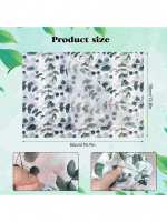 Papel De Tela De Perforación Verde Con Hojas Botánicas Para Empaquetar Regalos Fiesta De Cumpleaños Festivales 10 Hojas Por Pieza - details 0