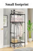 Gancho De Ropa Multifuncional Con Gran Capacidad De Almacenamiento Estante De 3 Niveles Para El Hogar Organizador De Armario Simple Y Elegante - details 7