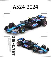 Modelo De Coche De Colección Bburago 1:43 Alpine F1 Team 2024 A524 Con Pierre Gasly Y Esteban Ocon Aleación De Metal Juguete Para Coleccionistas - details 2