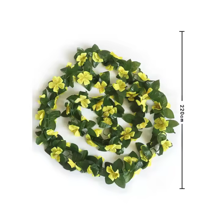 Poenia Arte Floral -6PCS Guirnalda de Flores 220cm - Alta Calidad - 1