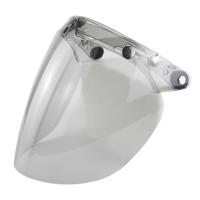 Visera De Motorbike Helmet Con Ventosa 3 Snap Pantalla Anti-UV Accesorios Para Casco De Motocicleta Visera De Lente De Burbuja - details 5