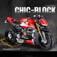 Bloques De Construcción De Motocicleta Técnica De Ciudad 981Pcs Modelo De Coche Supercar Rápido Para Niños Juguete De Bloques MOC Regalo Para Adolescentes Y Adultos - details 0