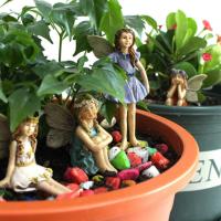 Adornos de Jardín de hadas para exteriores, figuras de elfos, accesorios de Jardín Para Casa de muñeces, 6 piezas - details 2
