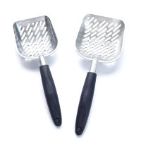 Escobilla Para Arenero Grande Con Mango Largo Y Cuchara Profunda Herramienta De Limpieza Para Mascotas De Metal - details 2