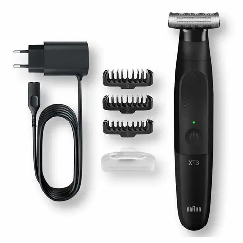 Braun Series XT3100 - Recortadora facial y afeitadora con lámina 4D - 1