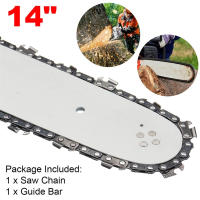 Juego De 3 Piezas De Cadena De Motosierra De 14 Pulgadas Semi Chisel Para Stihl MS170 MS180 Pitch 3/8" LP Gauge 0.050" Links De Empuje 50 - details 1