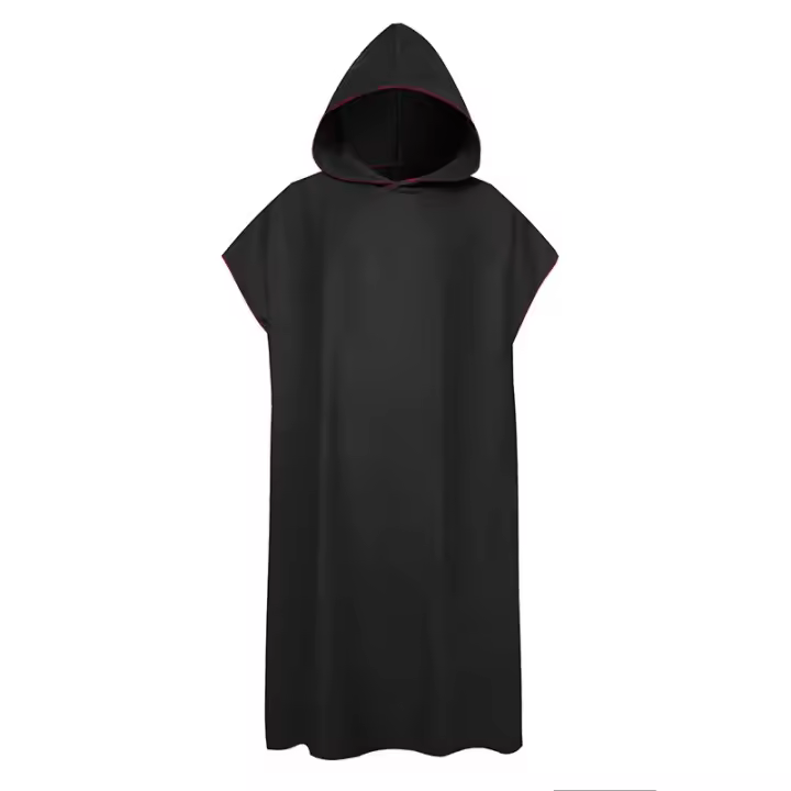 Toalla De Baño Con Capucha Microfibra Para Hombre Y Mujer Secado Rápido Ropa De Baño Poncho De Playa Para Natación Sauna Viajes - 1