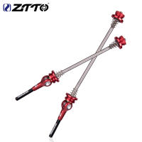 ZTTO Skewer De Llanta De Bicicleta MTB De Aluminio Ultraligero De Titanio 52g Quick Release 9mm 5mm 100 135mm Para Disc Brake - details 11