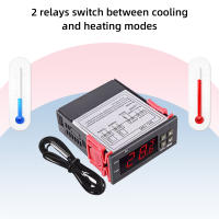 Controlador De Temperatura Digital LED STC-1000 Para Incubadora Y Refrigerador Termostato Regulador De Calor Y Frío 220V - details 6