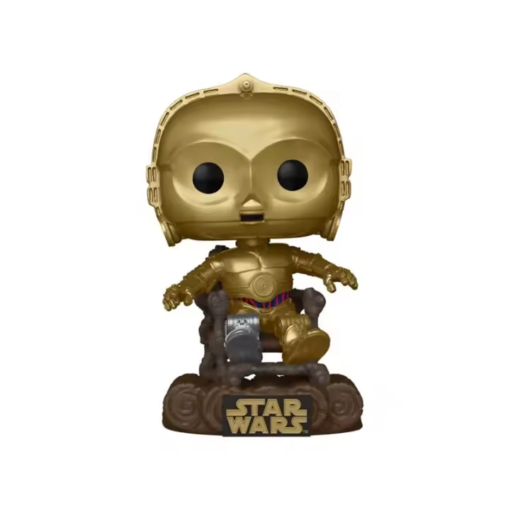 Funko POP! Star Wars - Rotj 40Th- C3P0 In Chair - Star Wars - Figura Coleccionable Oficial - Juguete para Niños y Adultos - Fans - Diversidad de Personajes y Temáticas - 1