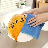 Paños De Microfibra Multifuncionales Ultrafinos 2/5/10 Piezas Absorbentes Sin Manchas Para Cocina Y Baño Ecológicos - details 5