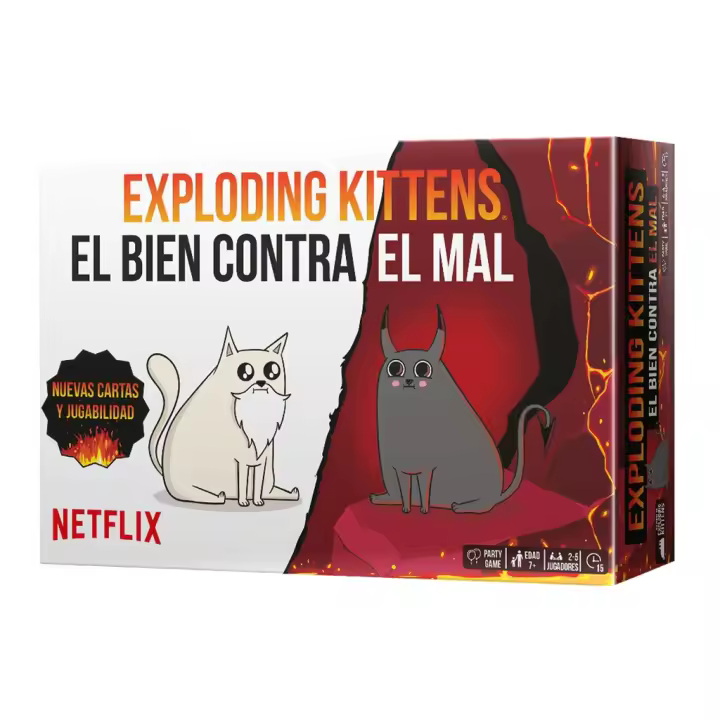 Asmodee Exploding Kittens El Bien Contra el Mal - Juego de Mesa en Español - 1