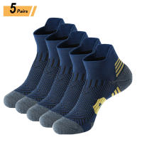 5Pares De Calcetines De Pies Para Hombre Nuevos Primavera Ankle Tejidos Gruesos Deporte Al Aire Libre Fitness Transpirables Secado Rápido Resistente Al Desgaste Cortos Para Correr - details 3