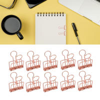 Clips De Papel Metálicos Sólidos Y Duraderos Con Buena Elasticidad Pack De 5 Clips Pequeños Para Escritorio Oficina - details 4