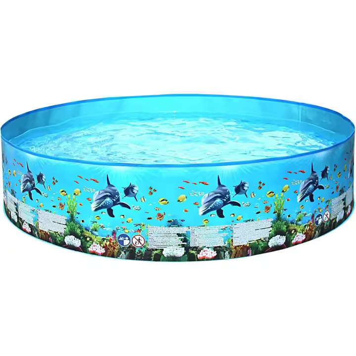 Piscina - Piscina de verano - Piscina infantil - No necesita piscina inflable - Piscina infantil con juguetes para perros, ideal para jardín al aire libre (152 x 25 cm) - 1