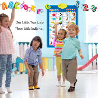 Cartilla de Pared de Letras Electrónicas Inglés Talking ABC 123s Musical Para Niños Juguetes Educativos de Aprendizaje - details 6
