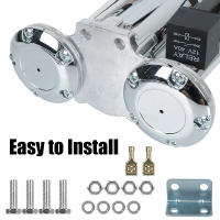 Bocina De Coche Universal 110db 24V 12V Bocina De Tono Dual Compresor De Trumpet Accesorios Para Autotruck Motocicleta Barco Remolque Camión - details 7