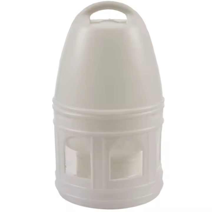 Bebedero de plástico blanco extraíble con mango para palomas, suministros para pájaros, 29Cm X 17Cm - 1