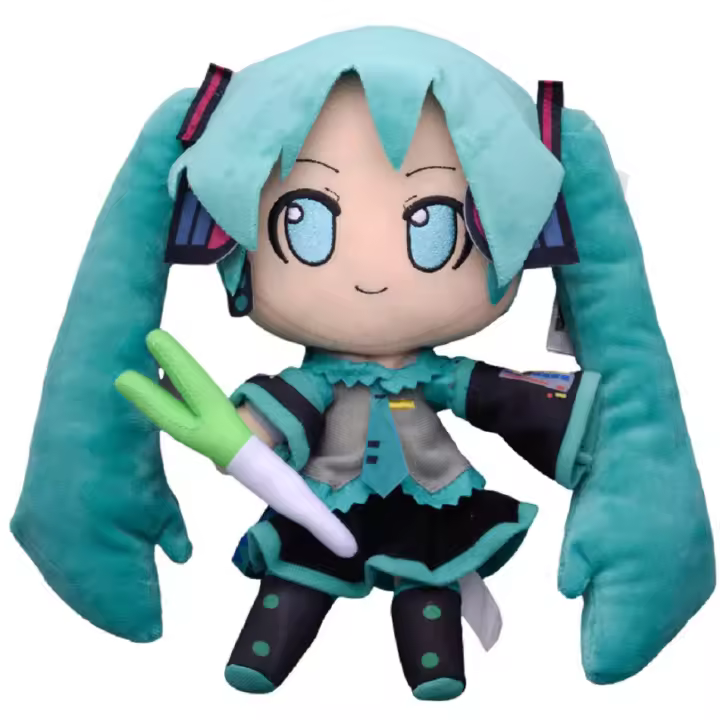 Muñeca De Peluche Hatsune Miku Explosiva Regalo De Cumpleaños Para Parejas Almohada Kawaii Bonita Niña Material De Algodón PP Tamaño 23-28cm Unisex - 1