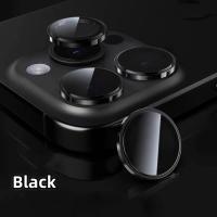 Protector De Lente De Cámara Para iPhone 16 15 14 pro Max plus iPhone 12 13 pro Max Vidrio Negro Titanio 2-3 Piezas Accesorio - details 6