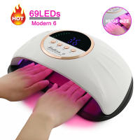 Secador De Uñas Grande Con 69 Leds UV Para Polvos De Gel Doble Mano Máquina De Manicura Equipo De Arte De Uñas De Alta Potencia - details 0