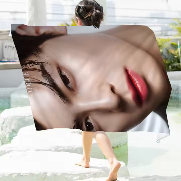 Toalla De Playa Microfibra Absorbente Y Secado Rápido Suave Para Yoga Natación Senderismo Toalla De Baño Cha Eun Woo Corea Tamaño 76x182 Cm - 1