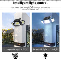 Luz Solar Exterior Ajustable Con 3 Cabezas Y 3 Modos Sensor De Movimiento Inalámbrico Impermeable 167 LEDs Luz De Punto Y Ancho - details 2
