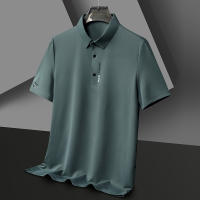 Camisa Polo Para Hombre De Color Sólido Con Mangas Cortas Transpirable Y Cómoda Estilo Casual Y Negocios Nuevo Arrivals - details 2