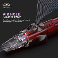 20PCS Agujas De Tatuaje CNC RS De 0.3MM Con Carcasa De Seguridad Desechable Para Artistas De Tatuaje Transparente Rojo - details 5