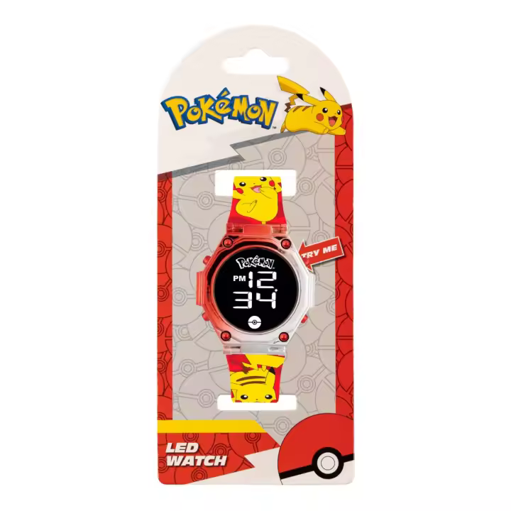 RELOJ DEPORTIVO POKÉMON CON LINTERNA - 1