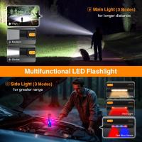 LED recargable interior con 6 Modos, el interior extremadamente brillante LED con COB y luz roja, Lámpara de trabajo para más alto, Coche, emerge, camping en Aire Libre - details 2