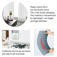 Pegatina De Espejo Redonda Y Cuadrada De Acrílico Pequeño Espejo Circular Para Decoración De Pared Y Mesa En Apartamento Y Casa - details 3