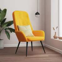 vidaXL Sillón de relax de terciopelo en color Rosa/Amarillo - details 1