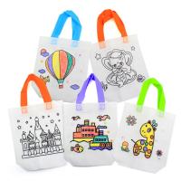 Set De 1-10pcs Bolsa De Graffiti DIY Con Marcadores Para Niños Arte Y Manualidades Bolsa De Dibujo a Mano No Tejida Colorido Juguete De Rellenado - details 9