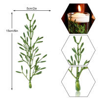 10pcs Flores Artificiales Para Velas Flotantes Relleno De Vaso De Suspensión En Cilindro Decoración De Fiesta De Boda - details 1