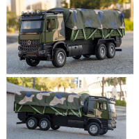 Camión De Transporte Militar a Escala 1:35 Juguete De Coche De Aleación Con Luz Y Sonido Puertas Abiertas Función Retroceso Para Niños Regalo Verde - details 7