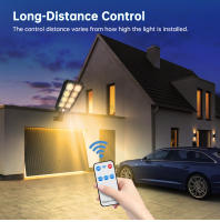 Luz Solar De Calle 100/200 LED IP65 Impermeable Con Sensor De Movimiento Y Control Remoto Para Jardín Y Patio Luz Exterior Solar Contemporánea - details 9