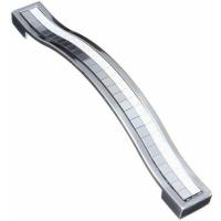 6 Tiradores de Cristal para Puertas de 128 mm Tiradores decorativos para Puertas Tiradores para muebles Cajón de armarario Armaro Ropero, Plata - details 0