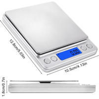 Báscula Digital De Cocina 3000g/0.1g Pequeña Para Joyas Alimentos Con LCD Tare Unidad De Medición En Gramos Y Oz - details 3