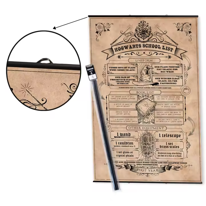 Pack colgador con póster harry potter 2 - 1