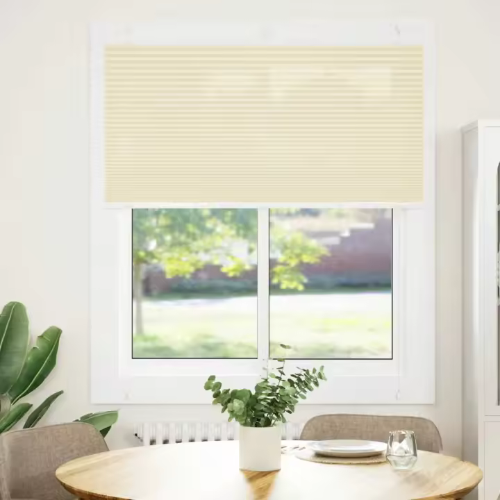 Estor Plisado crema 115x150 cm Tela Ancho 114,4 cm Poliéster - 1
