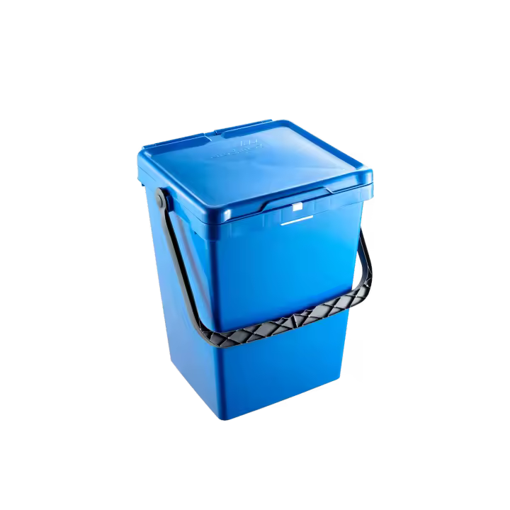 Maya | Cubo Ecobox 20 Litros No Aireado con Asa de Plástico | Color Azul | Ref 04179 - 1
