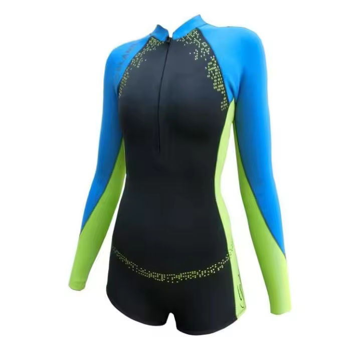 Seland Gros Azul Gris Surf Neopreno Wetsuit Woman 2.2. Size -M- - 1