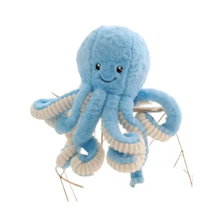 Pulpo bebé pulpo de peluche muñeca relajante muñeca marioneta océano peluche juguete regalo - 1