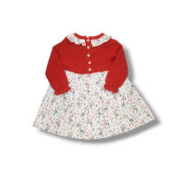Juliana Baby Clothes Vestido Cuerpo Punto Tela Niña Vistiendo Bebes J6150 CALDERA ropa niños Winter ROYALE CORDONETS - details 5