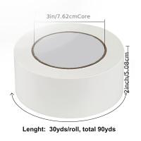 Cinta Adhesiva De Ducto Blanca Pesada 2 Pulgadas X 30 Yardas 8.27 Mil De Grosor Resistente Y Flexible Sin Residuos Para Reparaciones Y Uso Industrial - details 5