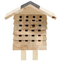 vidaXL Hotel para abejas de madera maciza de abeto 22x20x20 cm - details 1